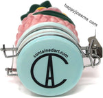 Pineapple 100ML Pink Ceramic Airtight Container