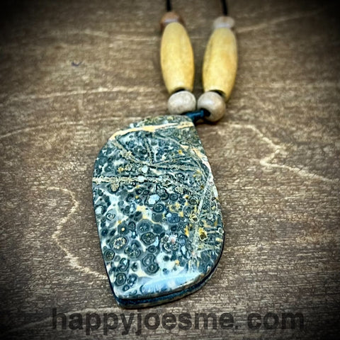 Leopard Skin Jasper Adjustable Necklace