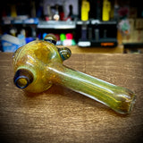 5.5" Fumed Frit Honeycomb Front Handpipe with Triple Bumps