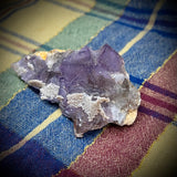 Fluorite W/Calcite Crystal