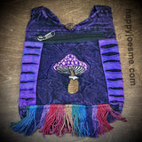 Multicolor Fringe Hippie Mushroom Bag