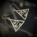 Eye of Horus 925 Sterling Silver Earrings