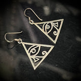 Eye of Horus 925 Sterling Silver Earrings