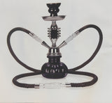 11" Dual Hose Black Hookah