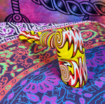 7" Wig-Wag Multicolored Hammer Bubbler