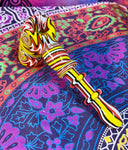 7" Wig-Wag Multicolored Hammer Bubbler