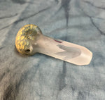 Stone Tech Glass Stepping Stone Pipe-Frosted-Dino Prints