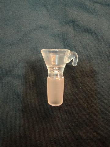 18mm Male Clear slide w/ Hook Handle