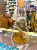 11.5"Brown Dotted Color Beaker w/Single Perc and Ice Catcher Waterpipe