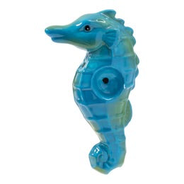 3.5" Wacky Bowlz Seahorse Ceramic Handpipe