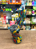 8" Multicolored bubbler by moon dog