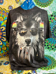 Rasta wolf Size Large the Mountain 2014 T-shirt