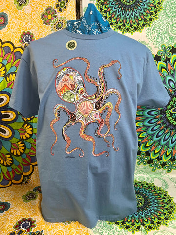 Large Colorful Octopus T-Shirt