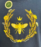 Queen Bee Adult T-Shirt Size 2XL Ladies-Navy