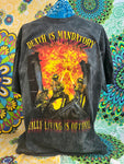The Mountain "Death is Mandatory Really Living is Optional" Vintage XL T-Shirt