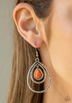 Desert Tempest Orange Earring