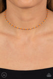 neon Lights Orange Necklace