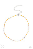 neon Lights Orange Necklace