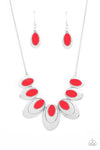 Endless eclipse red necklace