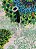 7" Rock Glass UFO Shaped Single Perc Waterpipe