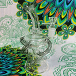 6" Rock Glass Mini Single Perc Recycler Waterpipe