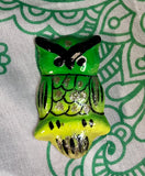 2" Handmade/hand-Painted Owl Fridge Magnet Made in Mexico