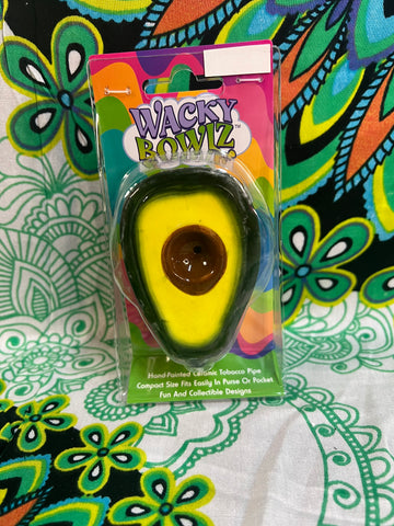 4" Wacky Bowlz Avocado Ceramic Handpipe