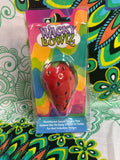 4" Wacky Bowlz Strawberry Ceramic Handpipe