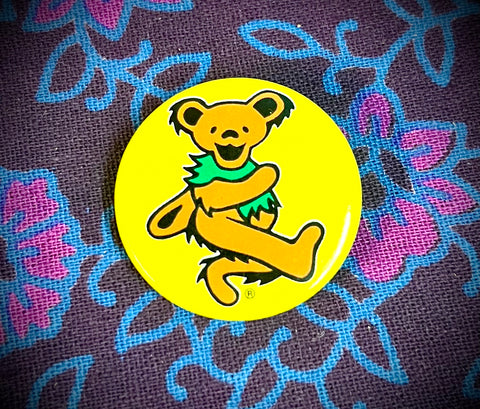Pin-on Button 1.25" Dancing Bear