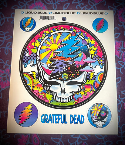 5" Day/Night Grateful Dead Set of 5 Stickers
