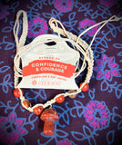 Hemp Mushroom Necklace - Confidence & Courage