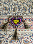 3x3.5 Gray/Blue/Pink Heart Dream Catcher