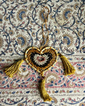 3x3.5 Browns/White Heart Dream Catcher
