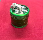 55MM 4 Piece Premium Hand Cranked Design Green Zinc Alloy Grinder