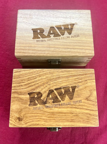3.5x5" Raw Classic Wooden Box - Magnetic Top