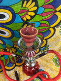 11" Premium 2 Hose Hookah Red