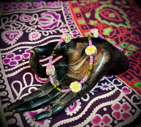 Clay Flower Bracelet