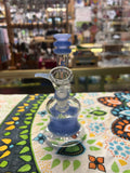 7" Rock Glass Hourglass Straight Neck Waterpipe