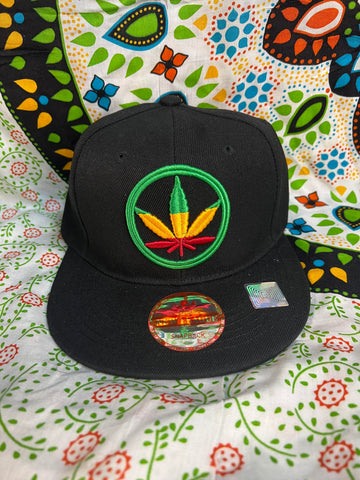 Flat Brim Leaf Hat