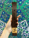 10" om Wooden Thick Incense Burner