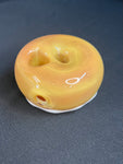 3x3 Large Half White/Half Sprinkles Donut Handpipe-By KGB Glass