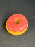 3x3 Large Pink Donut Handpipe-By KGB Glass