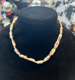 8" Flower Bead on Hemp Necklace