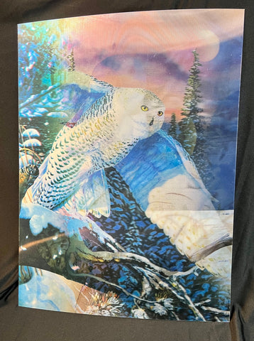 Lenticular Snowy Owl Poster