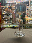9.5" Clear/Dotted Color Single Perc Waterpipe