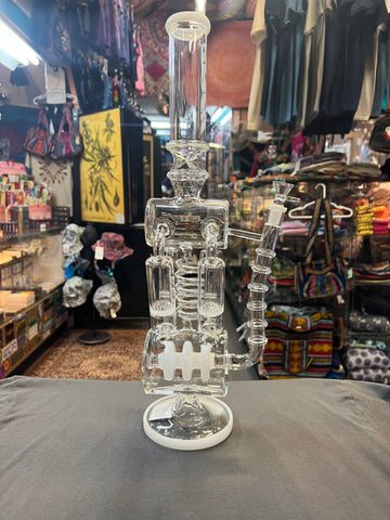 20" Quintuple Perc Multi Chamber w/Ice Catcher and Spiral Waterpipe