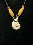 Adjustable Shell/Bone Carved Necklace