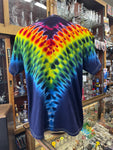 Don Martin Adult T-Shirt-xl v Pleat rainbow on dark blue