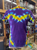 Don Martin Adult T-Shirt-medium center mandala rainbow on purple
