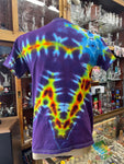 Don Martin Adult T-Shirt-medium shooting star mandala rainbow on purple